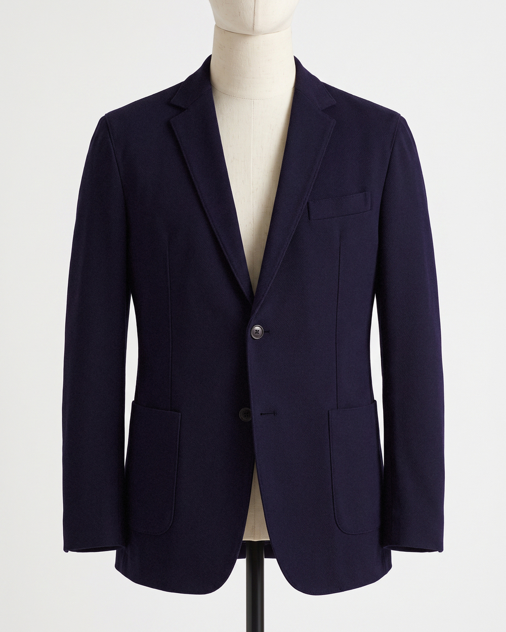 Cotton Pique Knit Blazer